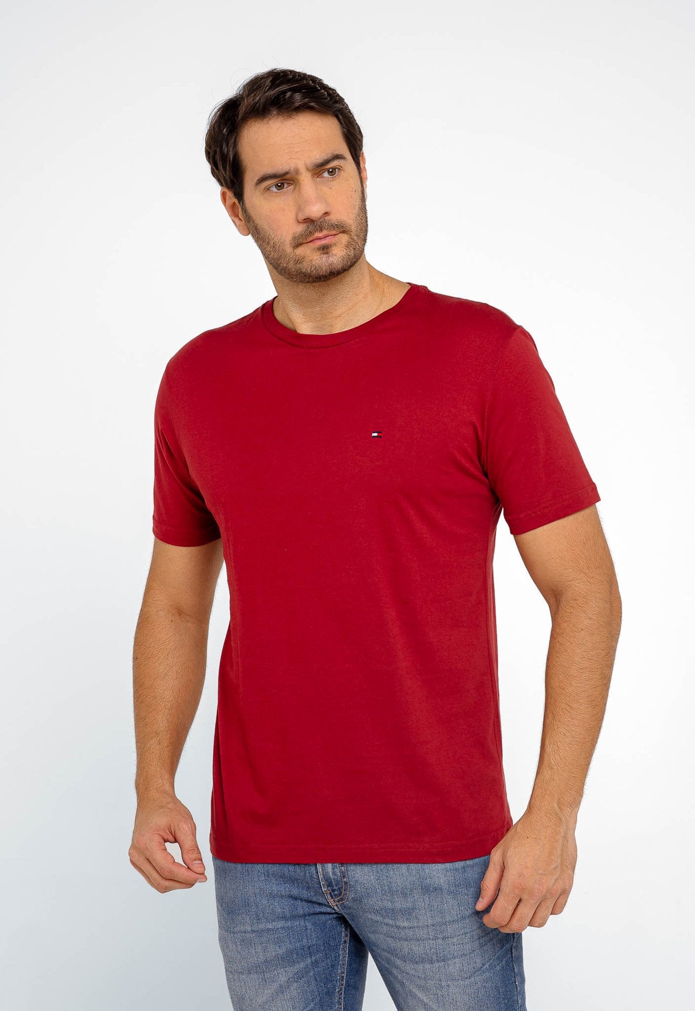 CAMISETA TOMMY HILFIGER BÁSICA - VINHO
