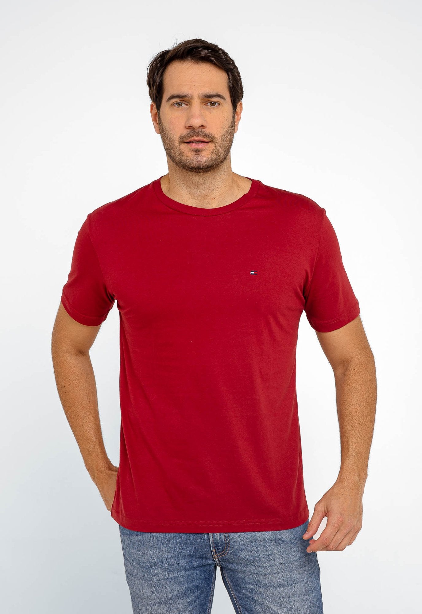 CAMISETA TOMMY HILFIGER BÁSICA - VINHO