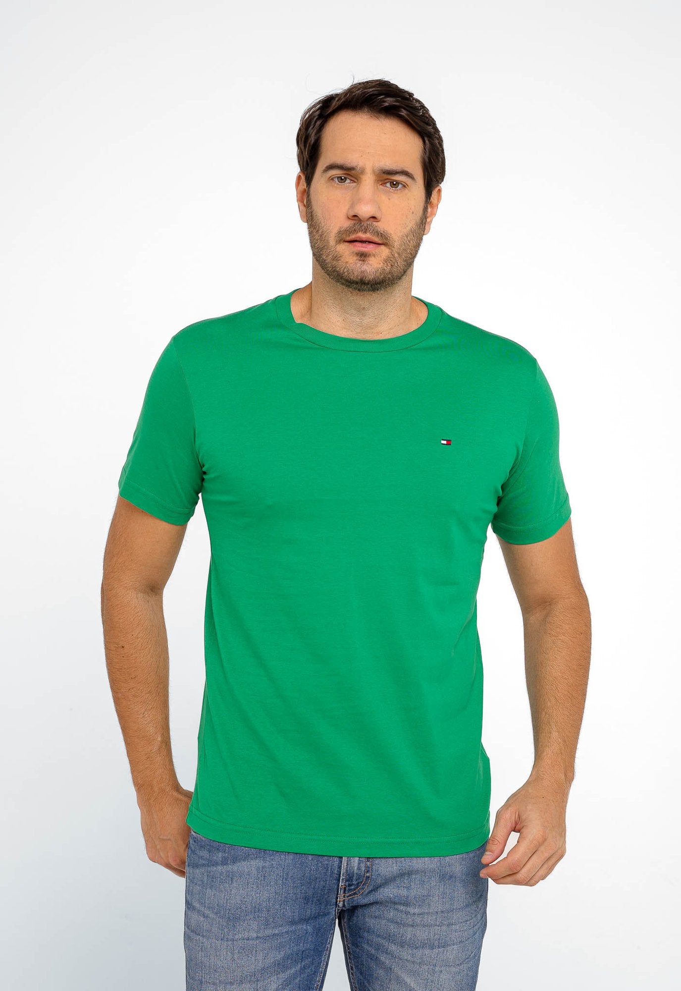 CAMISETA TOMMY HILFIGER BÁSICA - VERDE