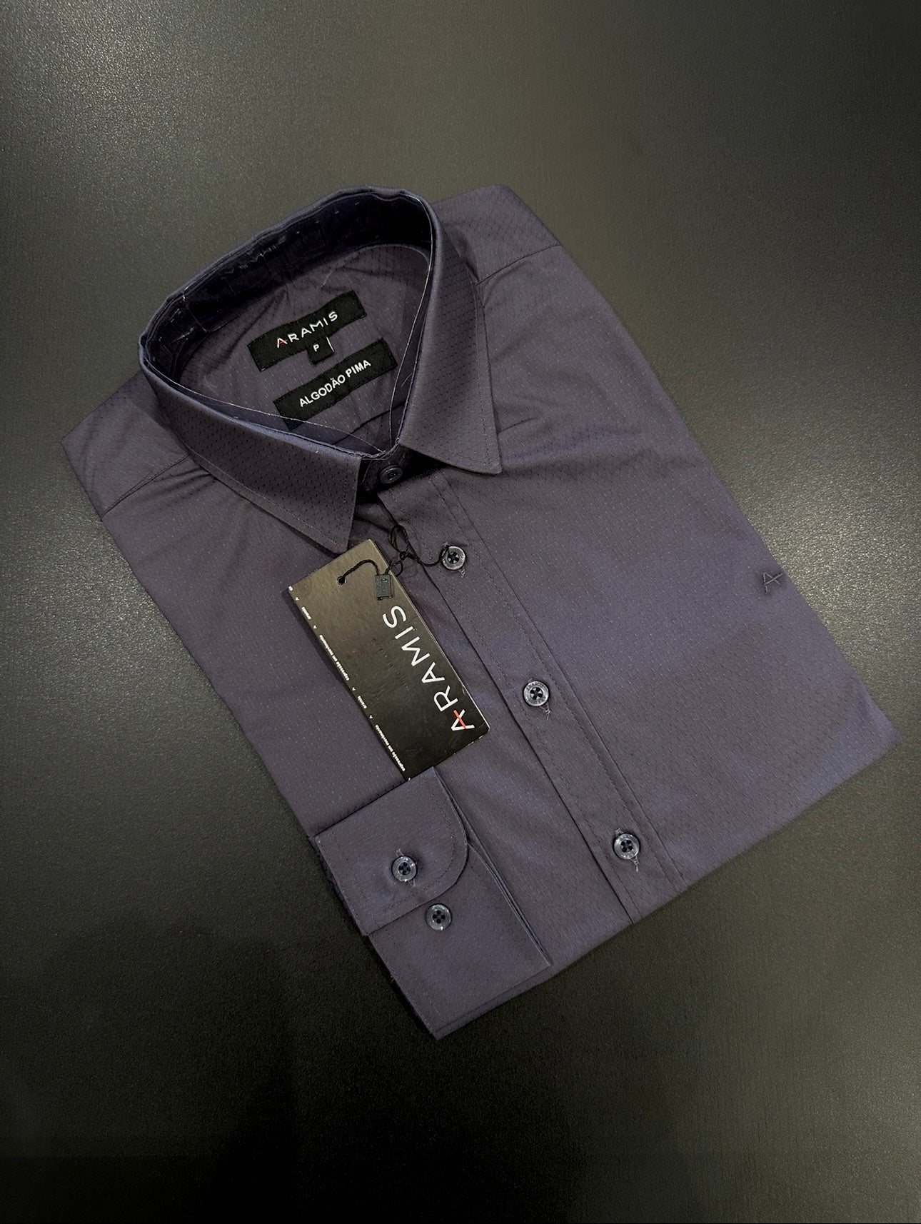 CAMISA ARAMIS MANGA LONGA REGULAR FIT ALGODÃO PIMA - ROXA