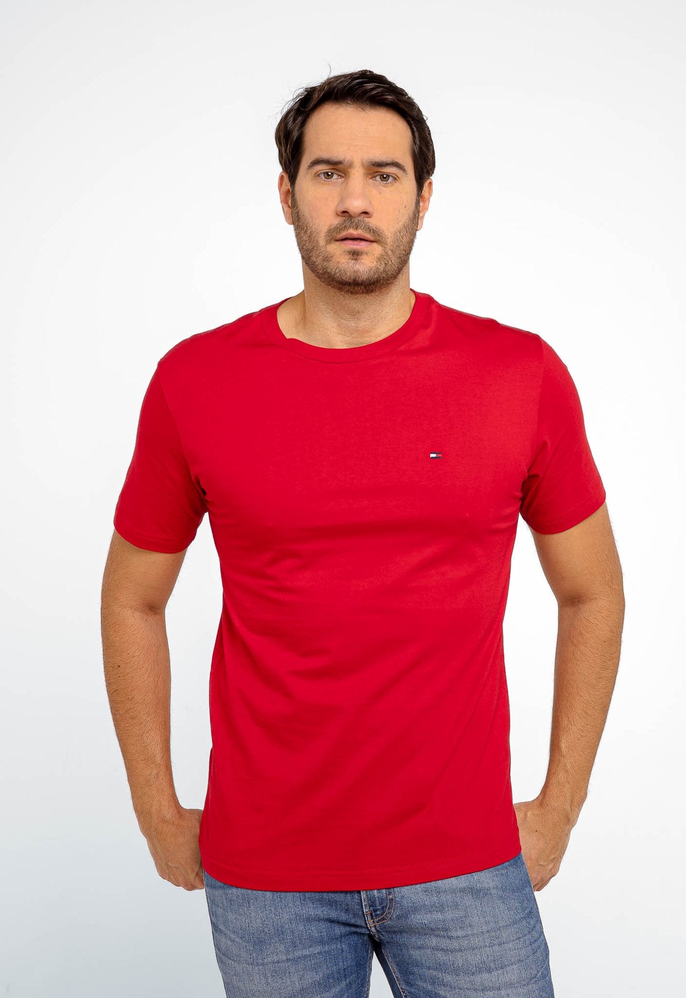 CAMISETA TOMMY HILFIGER BÁSICA - VERMELHA