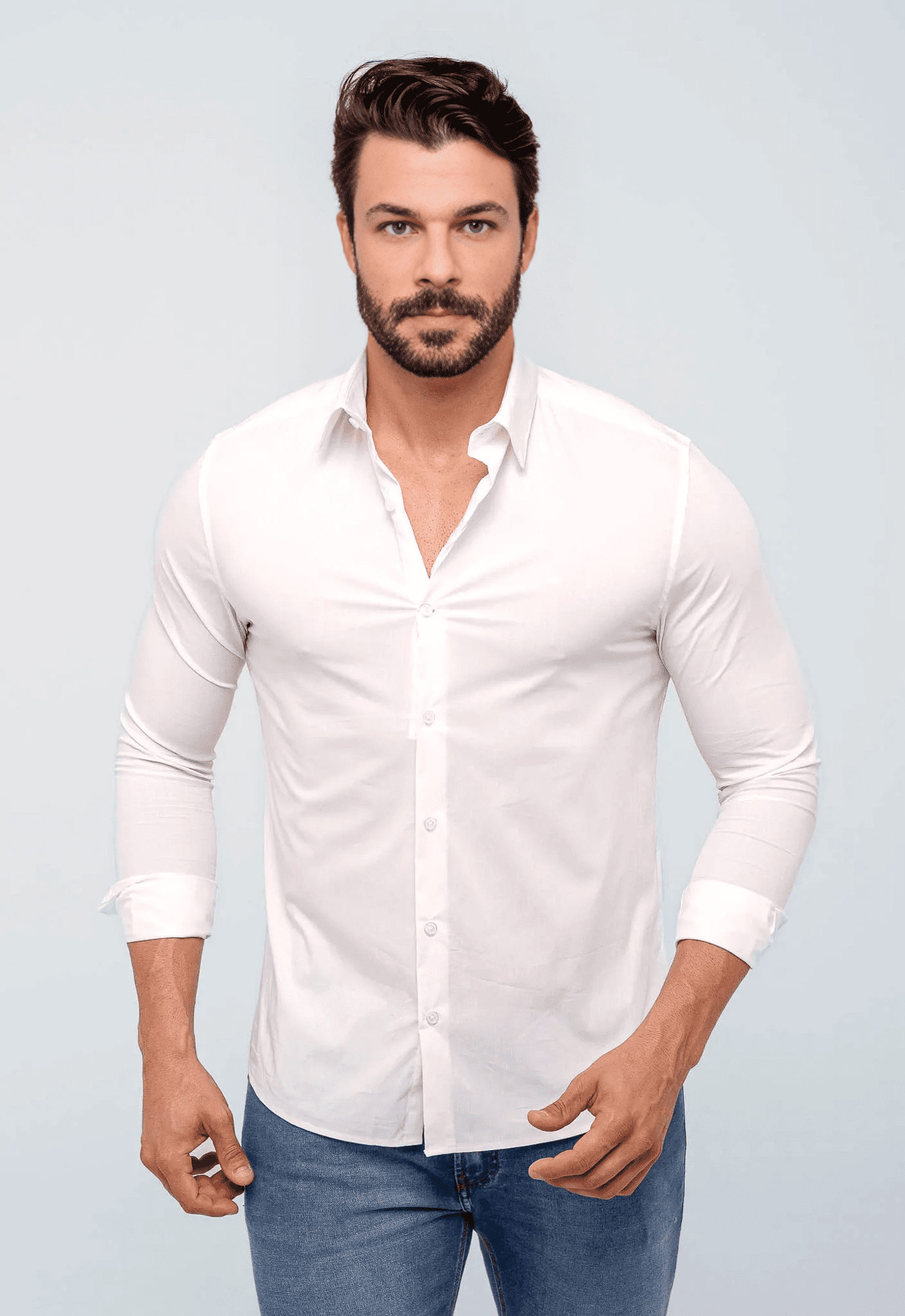 CAMISA CALVIN KLEIN SLIM - BRANCO