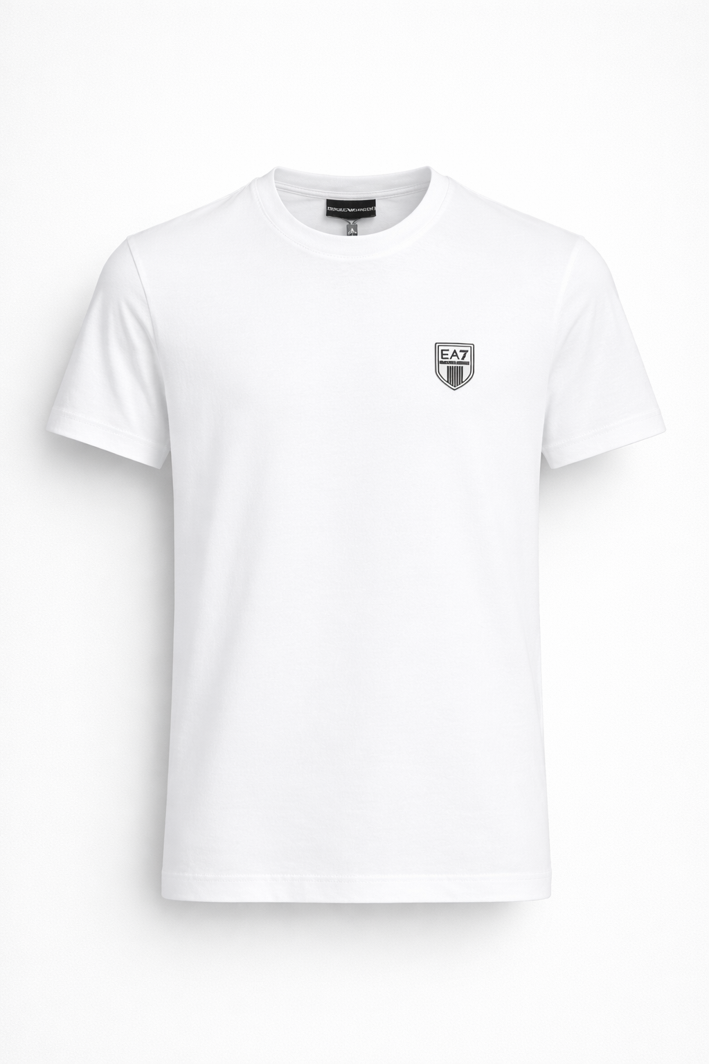 Camiseta Empório Armani Escudo - Logo Emborrachado - Branco
